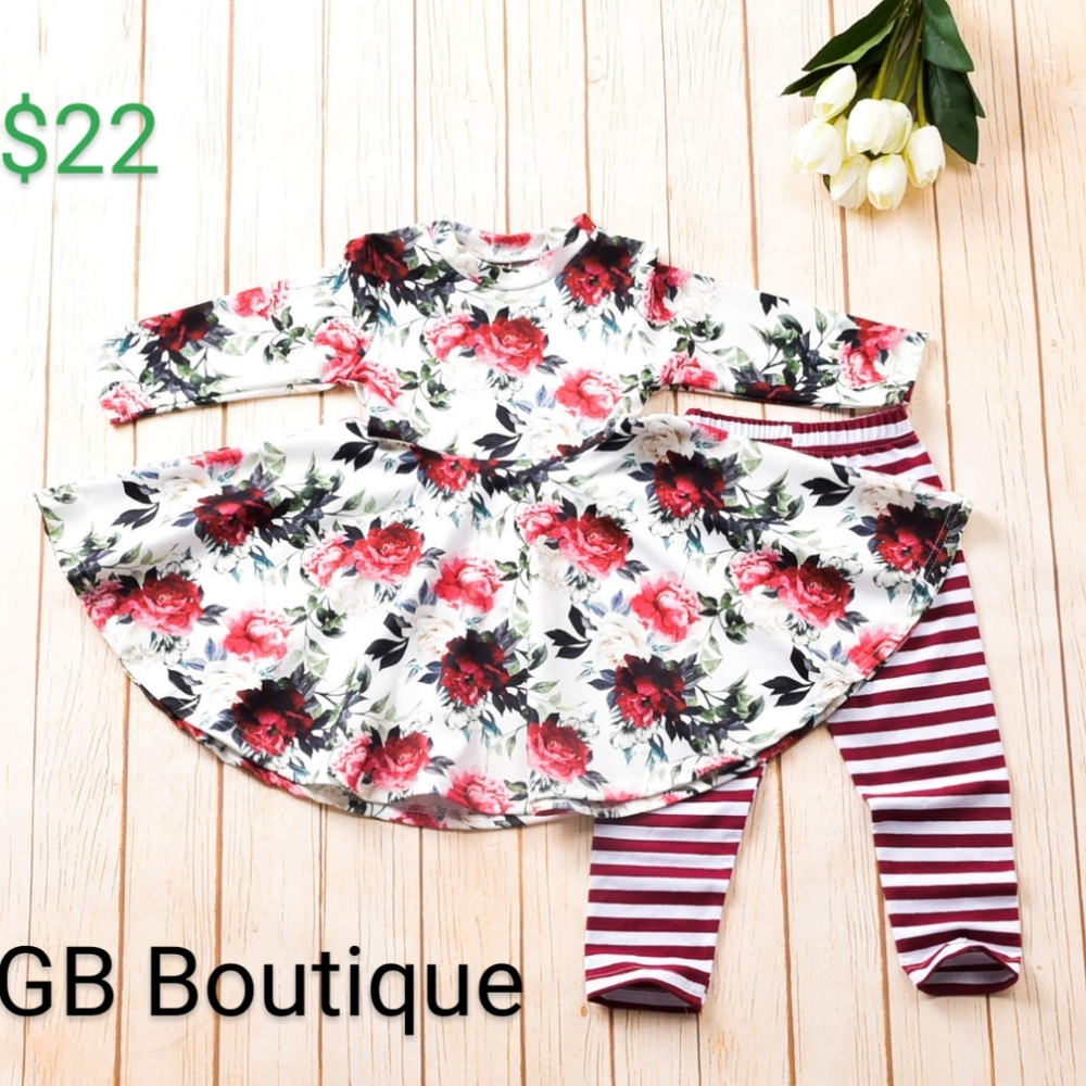 Floral tunics w/leggings